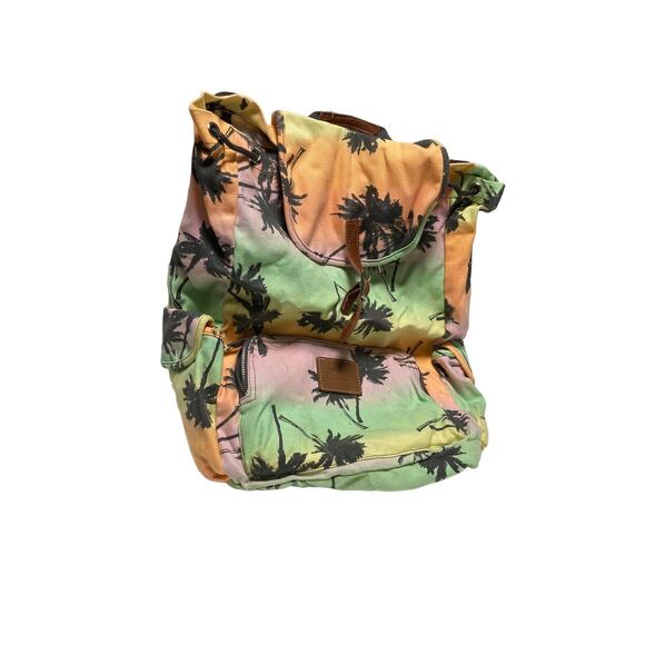 Victoria’s Secret Tropical Palm Trees Backpack Rare Hard To Find - Picture 1 of 8